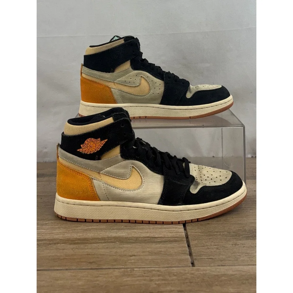 Air Jordan 1 High Zoom CMFT Orange Black Cream Mens Shoes DV1307 100 Size 8‎